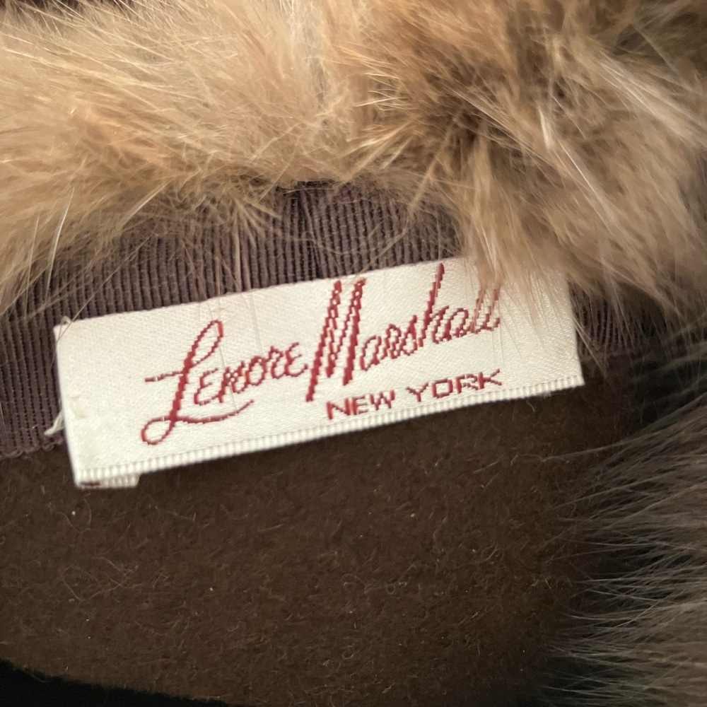Marshall Brown Hat with Fur Trim - Picture 3 of 3